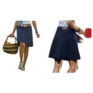 Sahalie Women's 14 Navy Blue Nylon Pickleball Gorpcore Hiking Golf Skort